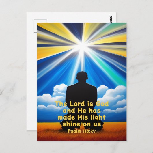 Lord Shine Your Light Postcard Postkarte (Vorne/Hinten)