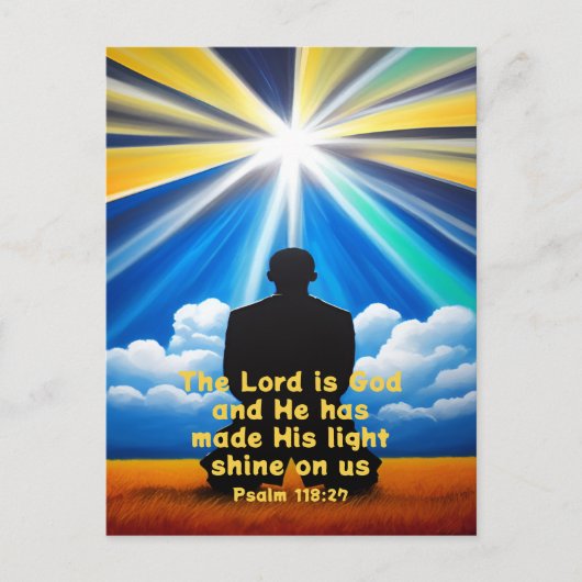 Lord Shine Your Light Postcard Postkarte (Vorderseite)