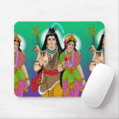 Lord Shiv-Parvati Mouse Pad Mousepad (Mit Mouse)