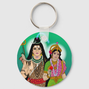 Lord Shiv Parvati Schlüsselanhänger