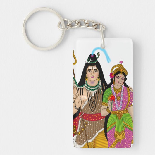 Lord Shiv Parvati Schlüsselanhänger (Vorderseite)