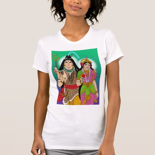 Lord Shiv Parvati T-Shirt (Vorderseite)