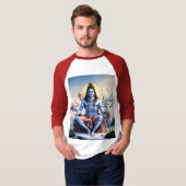Lord Shiv T - Shirt - Spirituelles Hindu Design (Vorne ganz)