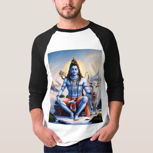 Lord Shiv T - Shirt - Spirituelles Hindu Design (Vorderseite)