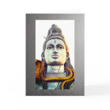 Lord Shiva, 5" x 7" geklappte Grußkarte