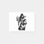 Lord Shiva Art Angry Trishul Post-it Klebezettel (Vorderseite)