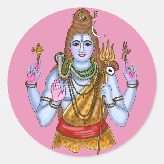 Lord Shiva Aufkleber (Vorderseite)