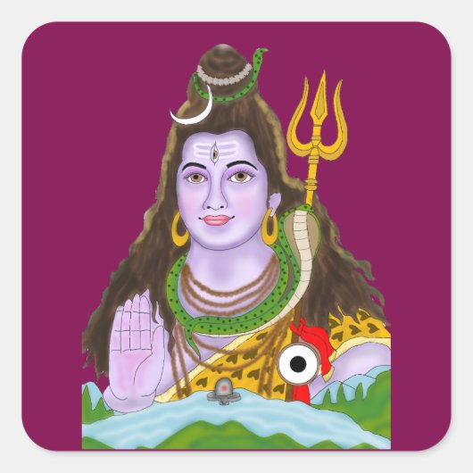 Lord Shiva Aufkleber (Vorderseite)
