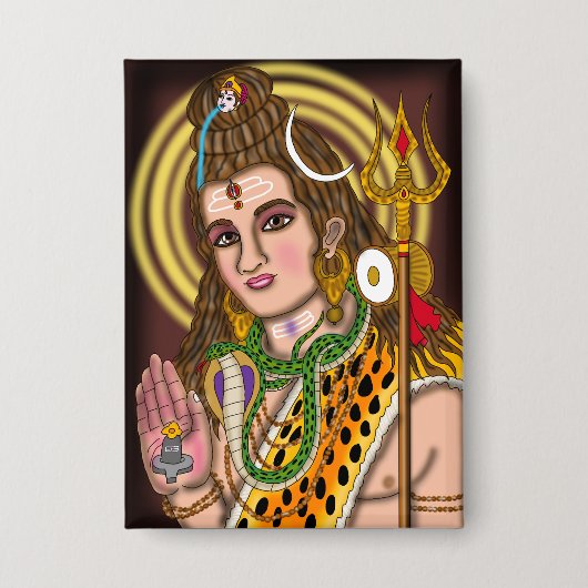 Lord Shiva Button (Vorderseite)