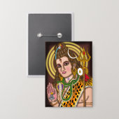 Lord Shiva Button (Vorderseite/Rückseite)