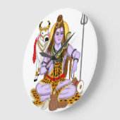 Lord Shiva Clock Große Wanduhr (Winkel)