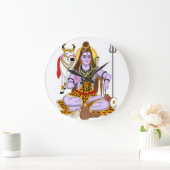 Lord Shiva Clock Große Wanduhr (Zuhause)