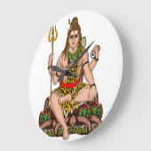 Lord Shiva Clock Große Wanduhr (Winkel)