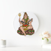 Lord Shiva Clock Große Wanduhr (Zuhause)