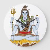 Lord Shiva Clock Große Wanduhr (Vorderseite)