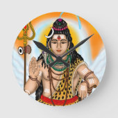 Lord Shiva Clock Runde Wanduhr (Vorderseite)