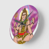 Lord Shiva Clock Runde Wanduhr (Winkel)