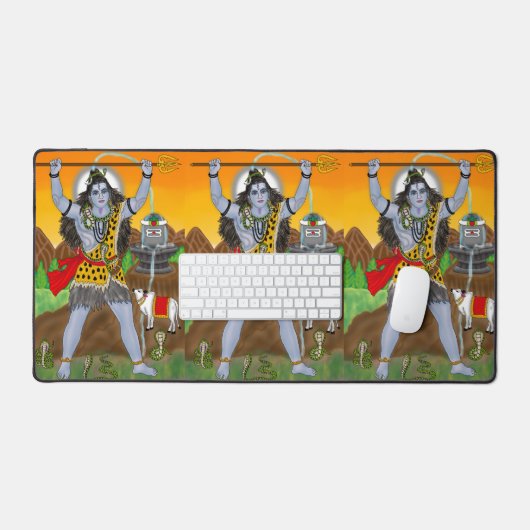 Lord Shiva Desk Mats Schreibtischunterlage (Tastatur & Maus)