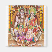 Lord Shiva Family Magnet (Vorne)