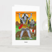 Lord Shiva Greeting Card Karte (Rückseite)
