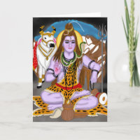 Lord Shiva Grußkarte