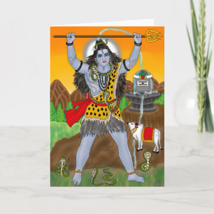 Lord Shiva Grußkarte Karte