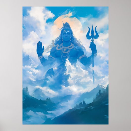 Lord Shiva in Kailasa Poster (Vorne)