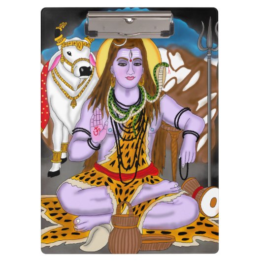 Lord Shiva Klemmbrett (Vorderseite)