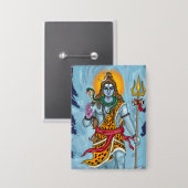 Lord Shiva Knopf Abzeichen Button (Vorderseite/Rückseite)