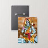 Lord Shiva Knopf Button (Vorderseite/Rückseite)
