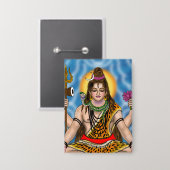 Lord Shiva Knopf Button (Vorderseite/Rückseite)
