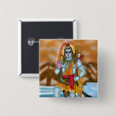 Lord Shiva Knopf Button (Vorne & Hinten)