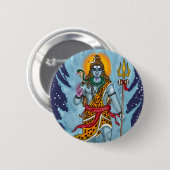 Lord Shiva Knopfanstecker Button (Vorne & Hinten)