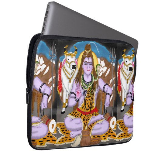 Lord Shiva Laptop Case (Vorne Rechts)