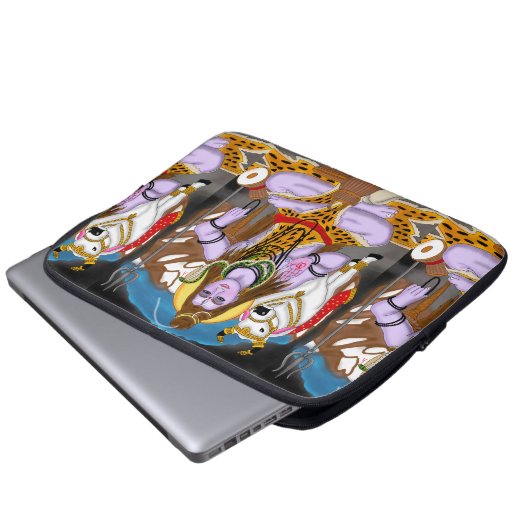 Lord Shiva Laptop Case (Vorne Knopf)
