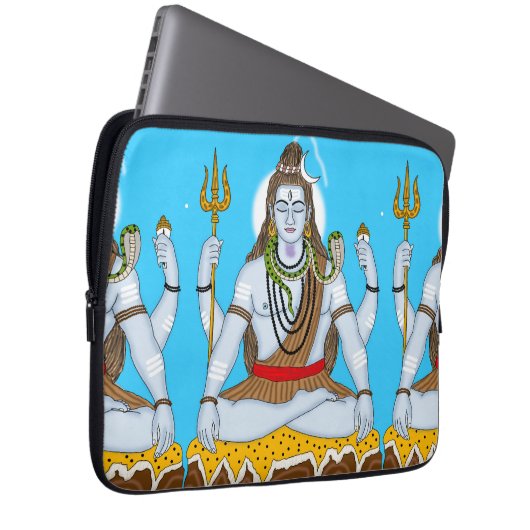 Lord Shiva Laptop Case (Vorne Rechts)