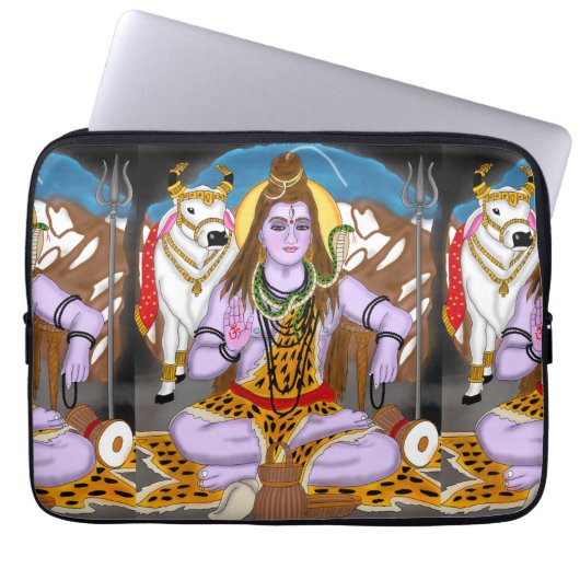 Lord Shiva Laptop Hülle Laptopschutzhülle (Vorderseite)