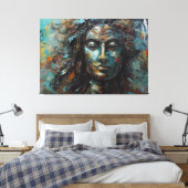 Lord Shiva Leinwand Gemälde (Insitu (Schlafzimmer))