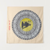 Lord Shiva Mandala-Teppich Wandteppich (Vorderseite (Horizontal))