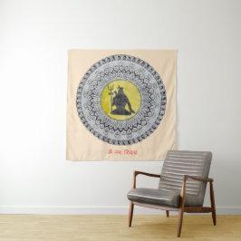 Lord Shiva Mandala-Teppich Wandteppich