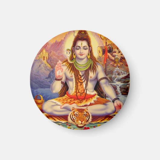 Lord Shiva Meditating Magnet (Vorne)