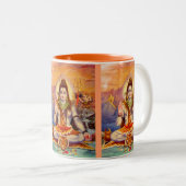 Lord Shiva Meditating Mug Zweifarbige Tasse (VorderseiteRechts)