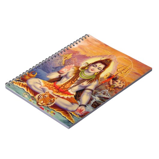 Lord Shiva Meditating Notebook Notizblock (Linke Seite)