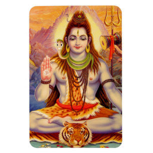 Lord Shiva Meditating Premium Flexi Magnet