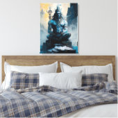 Lord shiva meditieren, häusliche Erwärmung, Gesche Leinwanddruck (Insitu (Schlafzimmer))