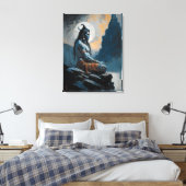 Lord shiva meditieren, häusliche Erwärmung, Gesche Leinwanddruck (Insitu (Schlafzimmer))