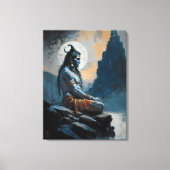 Lord shiva meditieren, häusliche Erwärmung, Gesche Leinwanddruck (Vorderseite)