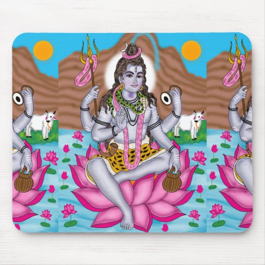 Lord Shiva Mouse Pad Mousepad (Vorne)