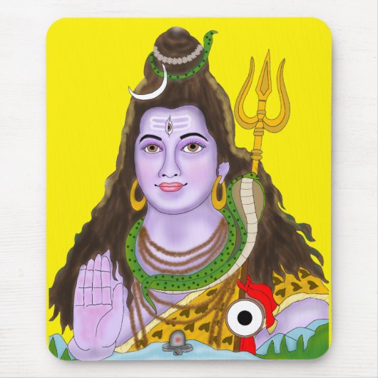 Lord Shiva Mouse Pad Mousepad (Vorne)