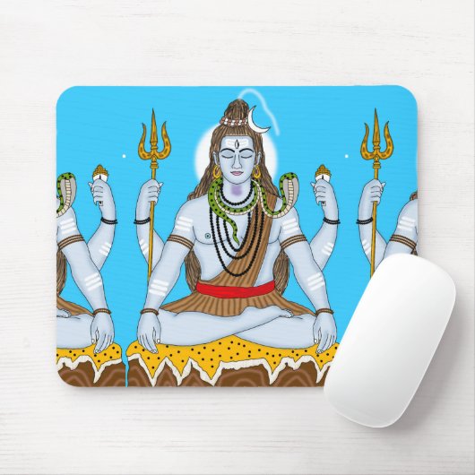 Lord Shiva Mouse Pad Mousepad (Mit Mouse)